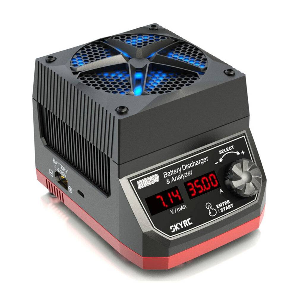 SKYRC BD250 250W 35A LiPo / LiHV / NiMH batteriurladdare och analysator