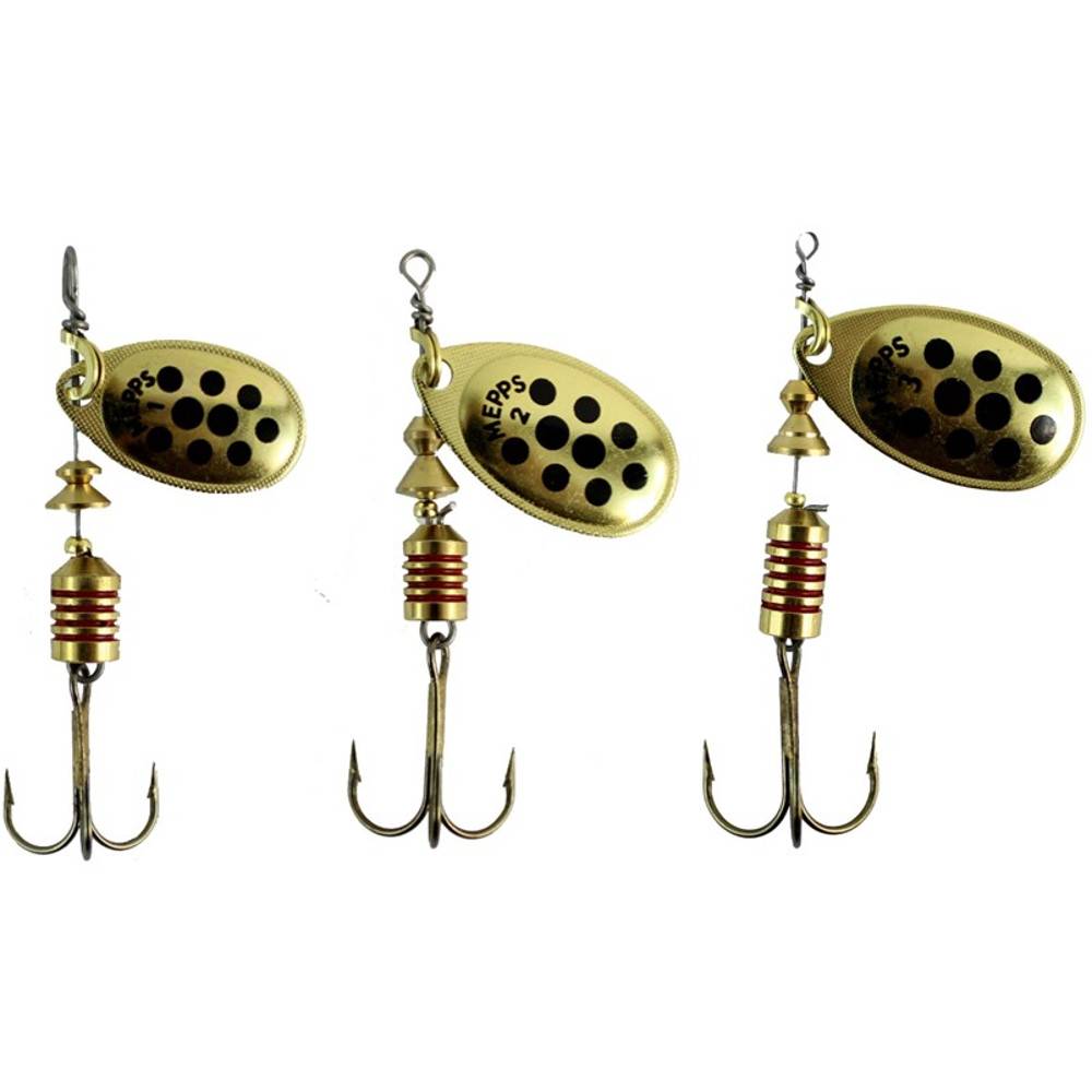 Mepps Aglia Spinner - Guld/Sort Prikker