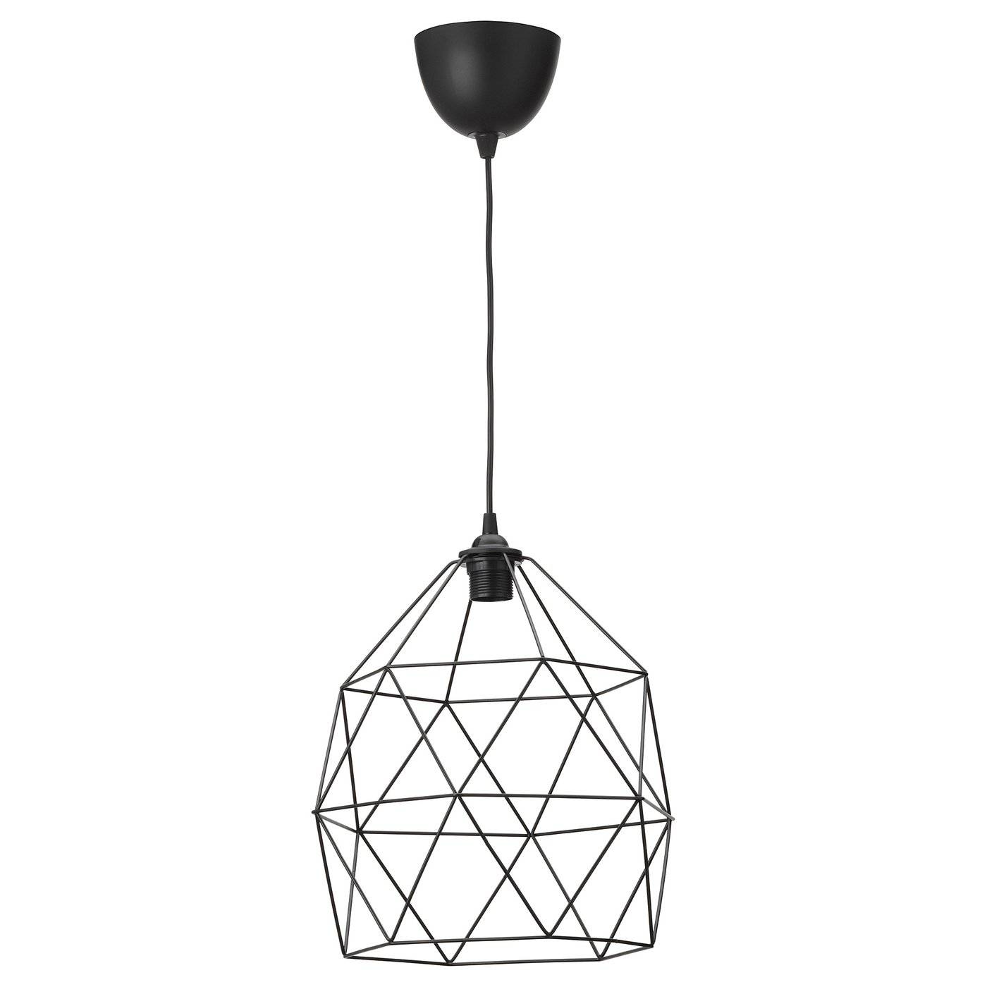 BRUNSTA / HAVSDJUP taklampa, svart, 30 cm