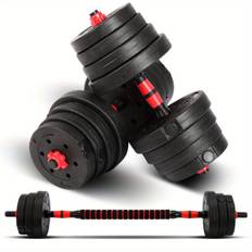 TEMU 30kg Hantelset Short Barbell Long Barbell Set Hantel Hantelscheiben Strength Training