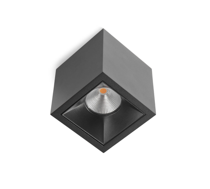 Square loftlampe fra Antidark - Sort
