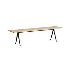 Hay Pyramid Bench 12 190x40 Black Frame/matt - Bænke Eg Sort - AA644-A300-AI48