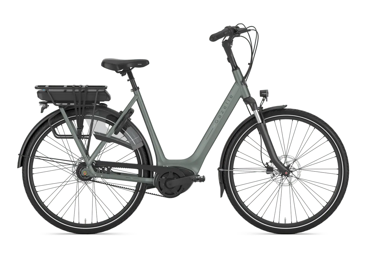 Gazelle Orange C8+ Twilight Green 2026 Dame 400Wh REMTRÆK - 61cm