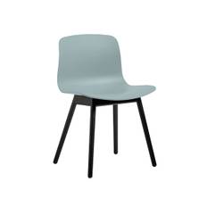 HAY About A Chair (AAC12) - Dusty Blue/Sort Eg - NEJ TAK INGEN HYNDE / Til Gulvtæpper