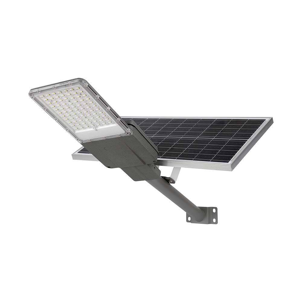30W Solcells LED gatubelysning - Bridgelux chip, 3000lm, IP65, inkl. solpanel och sensor - Kulör : Kall