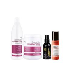 Anna pakke 4 produkter Promaster Keratin Pakke - Mask 1000ml, Shampoo 1000ml, Color Spray og Serum 10