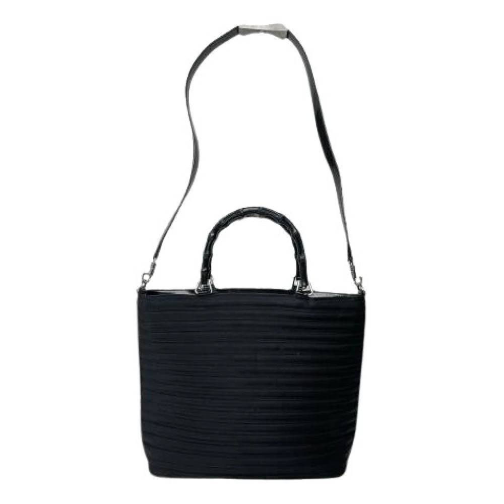 Gucci Vintage Pre-owned Canvas Håndtaske - Vintage - Dame - Sort - ONE SIZE -