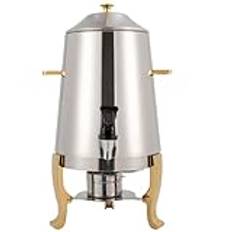 Stainless Steel Insulated Barrel Hot Beverage Dispenser, 3.5 Gallon Hot Drinks Dispenser for Milk Coffee Tea Water Juice, for Parties Catering Use,b,Fuel Heating