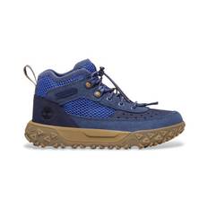 Timberlandtil drenge. TB0A6C41A4B1 Greenstride sko blå (34), Læder, Fast, Blonder, Casual, Sport, Udendørs, børnetøj