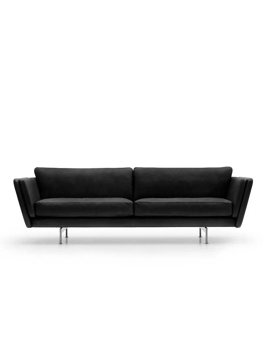 MH GRASP Sofa, gefion læder fra Mogens Hansen Sort / 243 cm - Jacobsen Plus