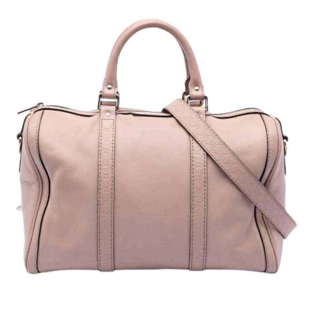 Gucci Vintage Pre-owned Satchel - Vintage - Dame - Beige - ONE SIZE - Læder