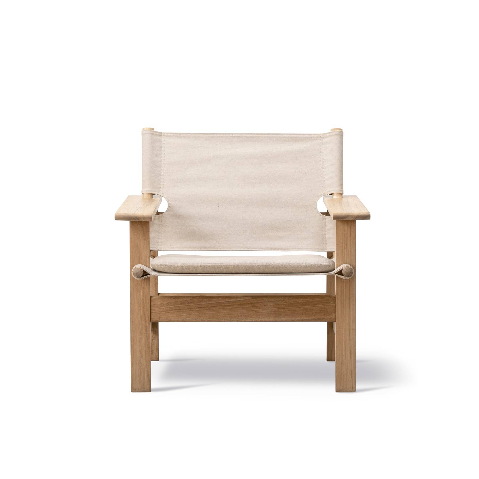 The Canvas Chair Outdoor - Ubehandlet teak/Canvas - m/hynde.