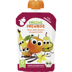 Freche Freunde Økologisk mos med pære, æble, banan, appelsin og vanilje 119.50 DKK/1 kg (6 x 100.0g)