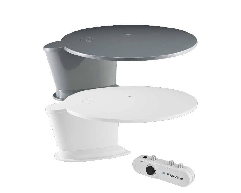 Gazelle Pro TV/FM Husbilsantenn 12/24V – Rundstrålande antenn för TV & radio med 0–18 dB förstärkning