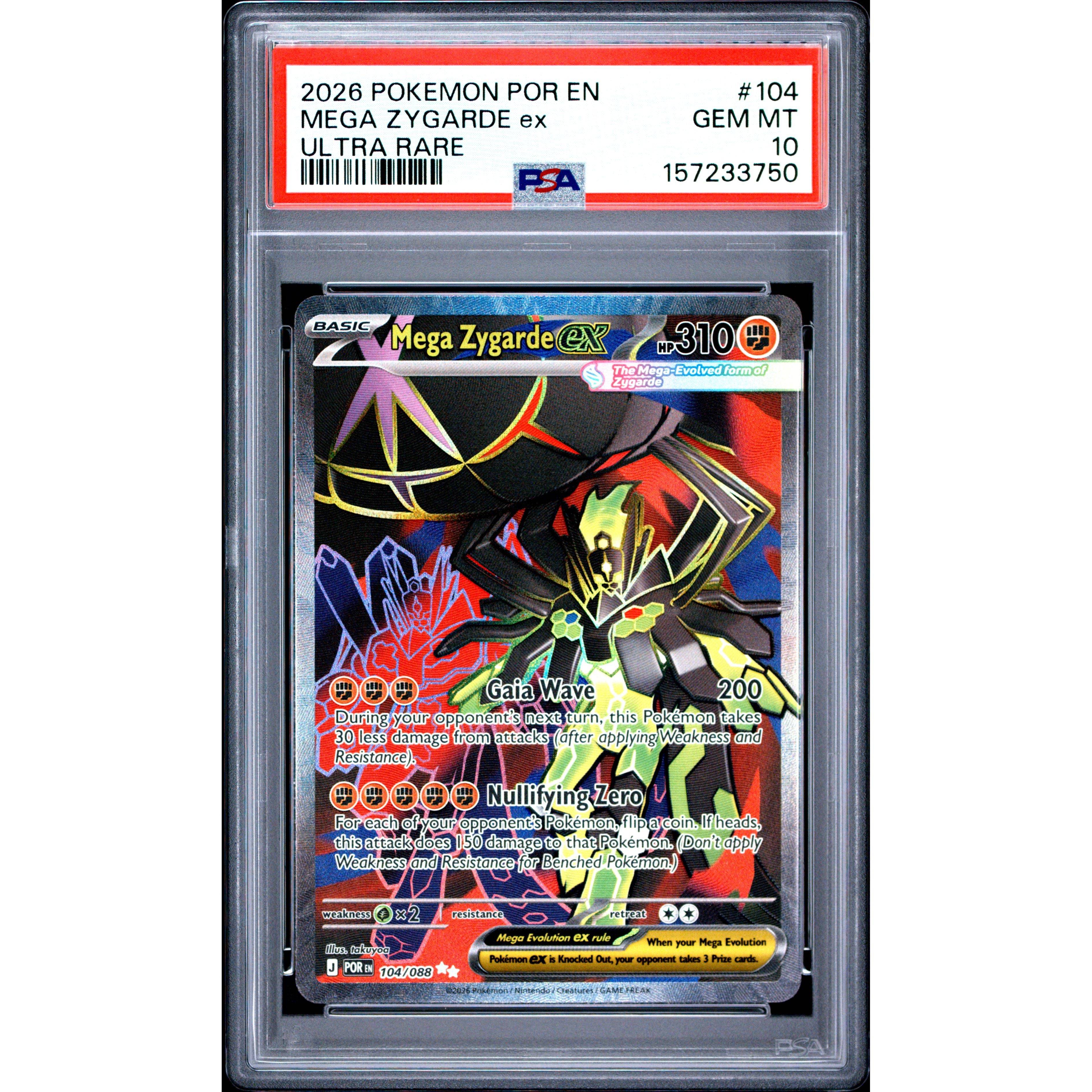 Pokémon TCG: Mega Zygarde Ex #104 PSA 10 - Brugtmoms