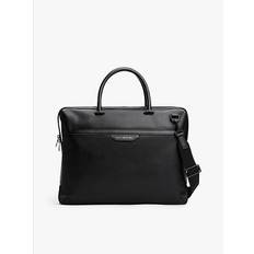 TH Business Leather Laptop Bag - BLACK - One Size