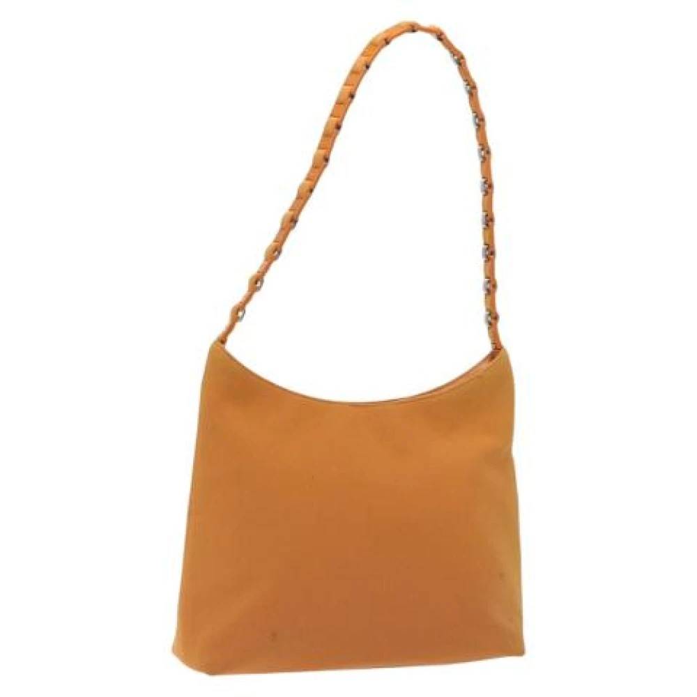 Salvatore Ferragamo Pre-owned Pre-owned canvas håndtasker - Vintage - Dame - Orange - ONE SIZE - Uld