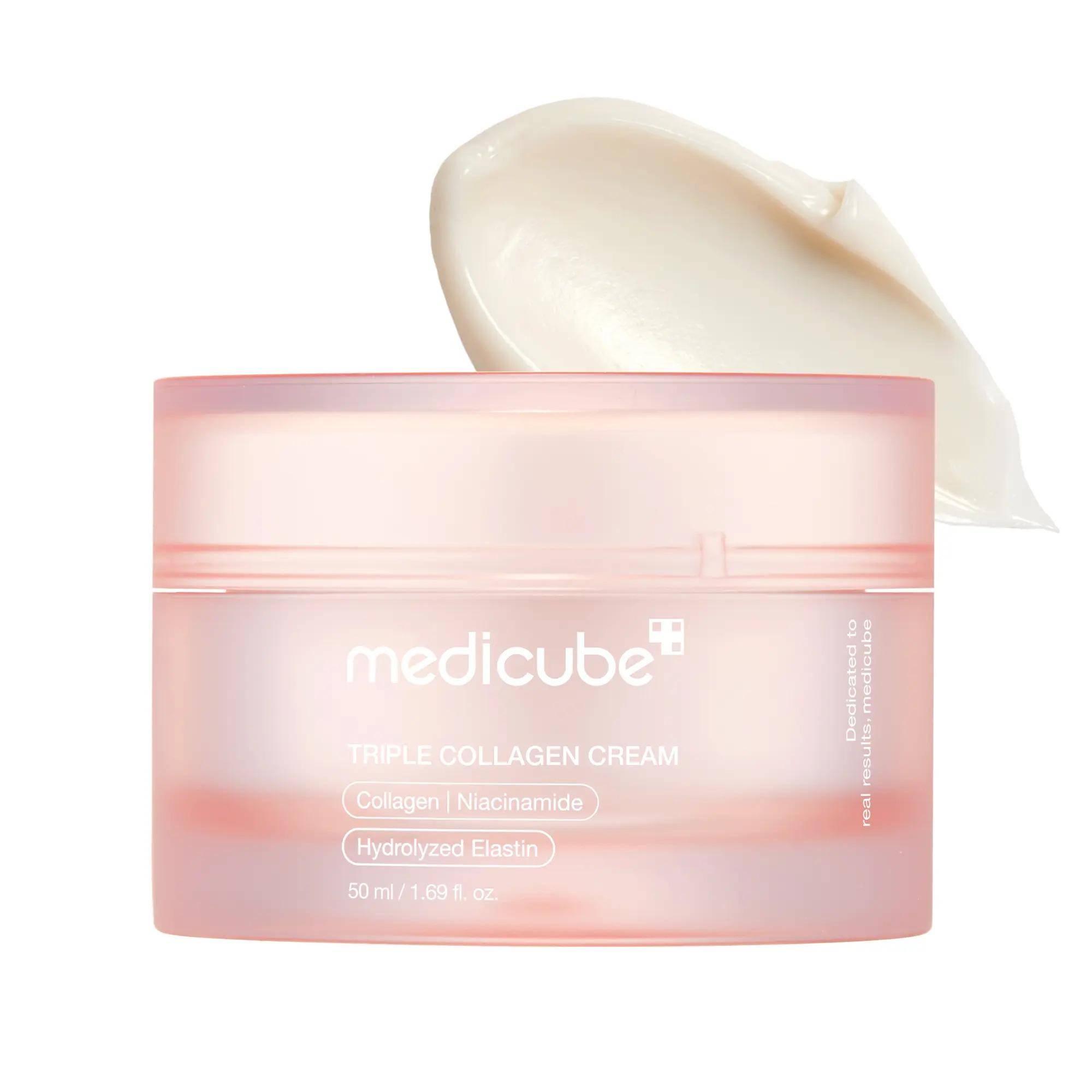 [medicube] Triple Collagen Cream (Collagen+Hyaluronic Acid+Niacinamide+Shea Butter) l Hydrating Moisturizer 1pcs
