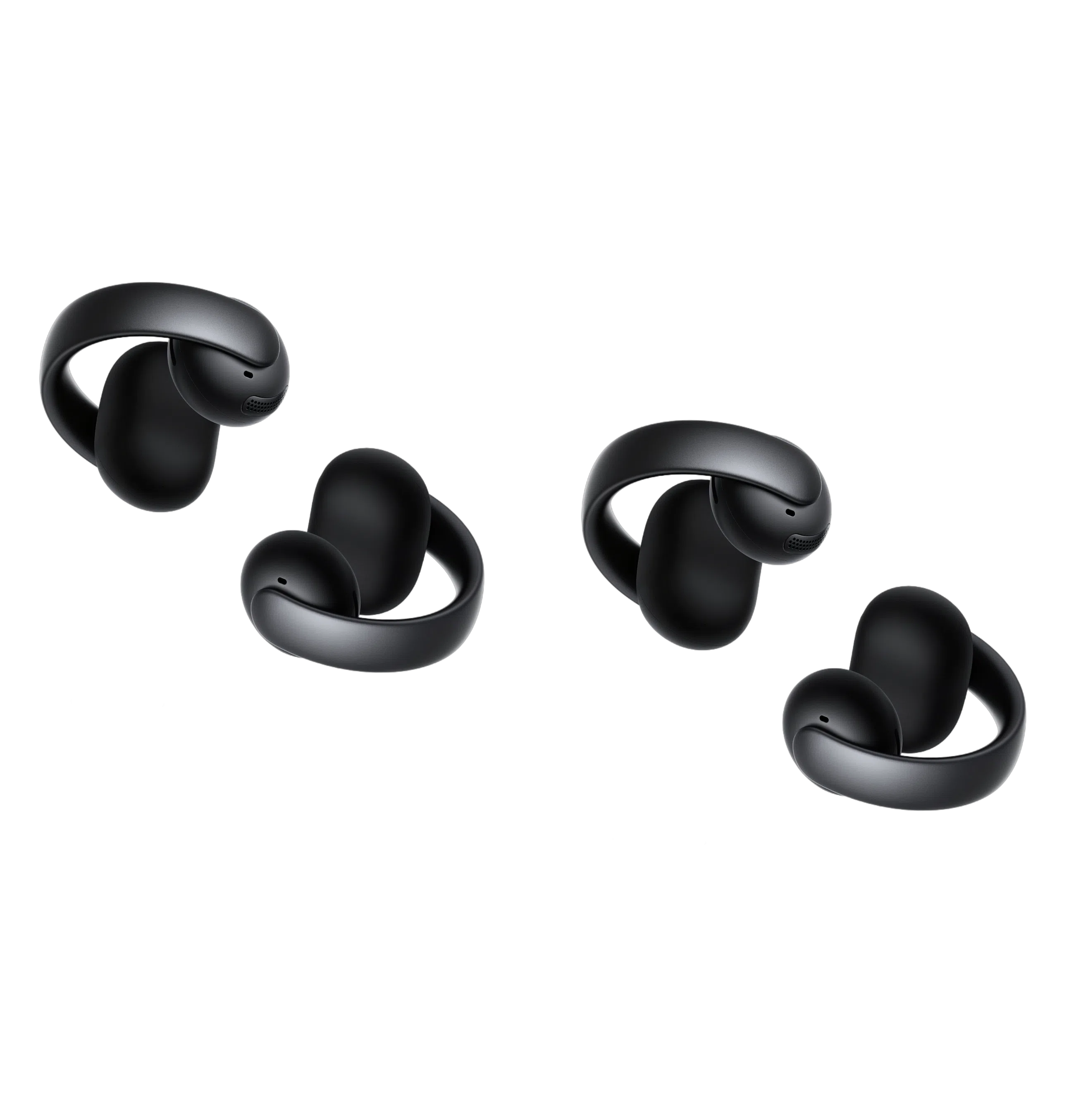 【COMBO】soundcore AeroClip (Black, 2-Pack) | Open-Ear Clip-On Earbuds with Adaptive Comfort