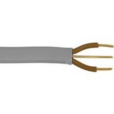Zexum Grey 1.5mm 18A Twin Brown Twin & Earth (T&E) 6242Y Flat PVC Harmonised Lighting Power Cable - 1 Meter