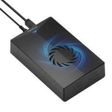 FIDECO Hårddisk Hölje, USB 3.0 SATA Hårddiskhölje, HDD Hölje för 2,5 eller 3,5 tums SATA-hårddisk, Stöd UASP, Verktygsfri Installation