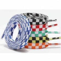 2pcs Fashionable Checkered Bicolor Shoelaces, Suitable For Canvas Shoes, Sneakers, Casual Shoes, Unisex Sports Shoelaces For Couples, Universal Black - Multicolor - Lattice Orange,Plaid Blue,Plaid Green,Plaid Black,Checkered Yellow,Plaid Red