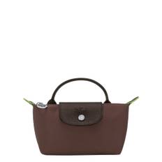Väska le pliage green pouch with handle mocha