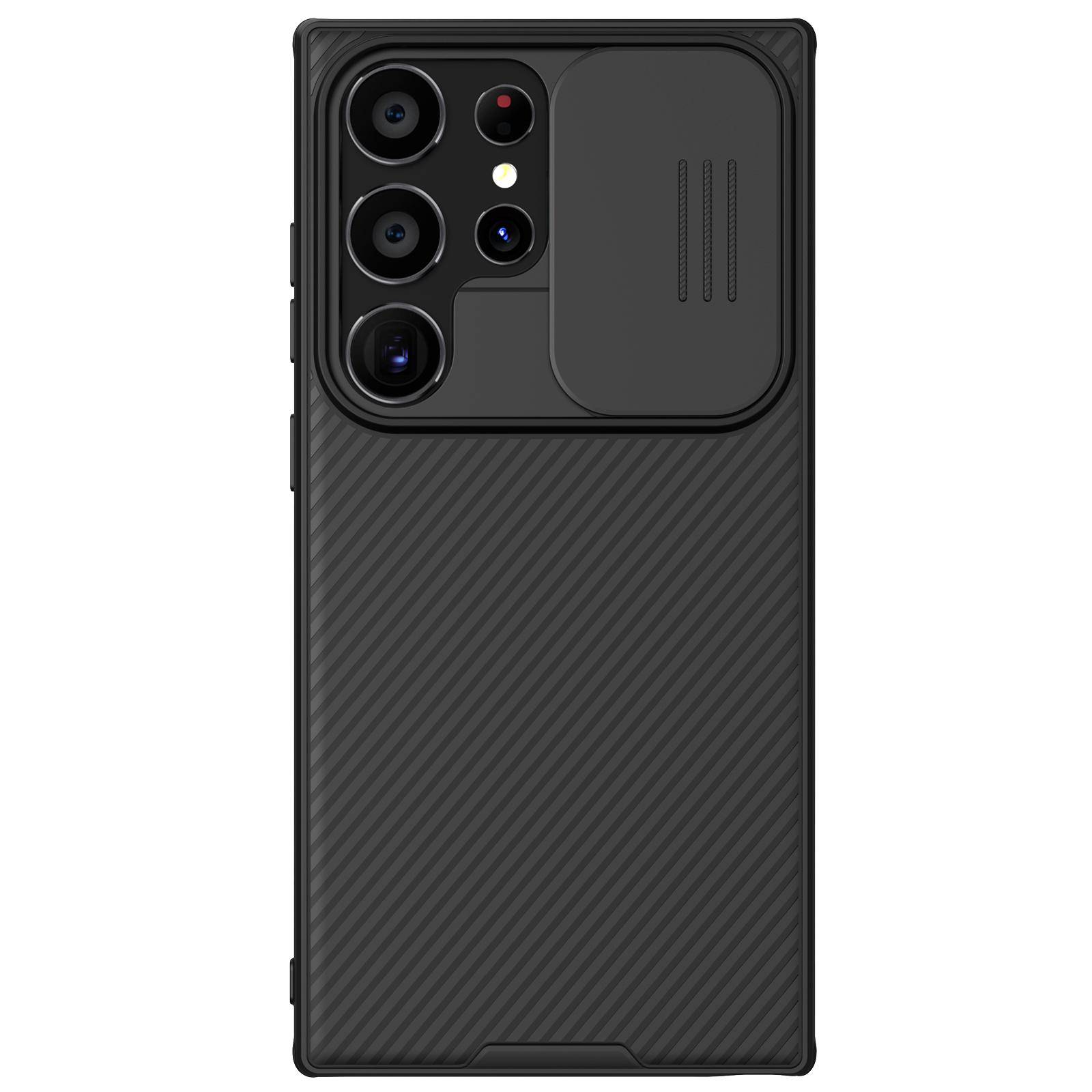 Nillkin för Samsung Galaxy S24 Ultra Phone Case CamShield Pro Camera Protection Slide Cover Samsung Galaxy S24 Ultra svart