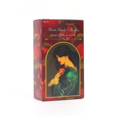 Tarof Of Persephone's Garden Tarot-spådomsspel med kort, partyspel - Bourgogne