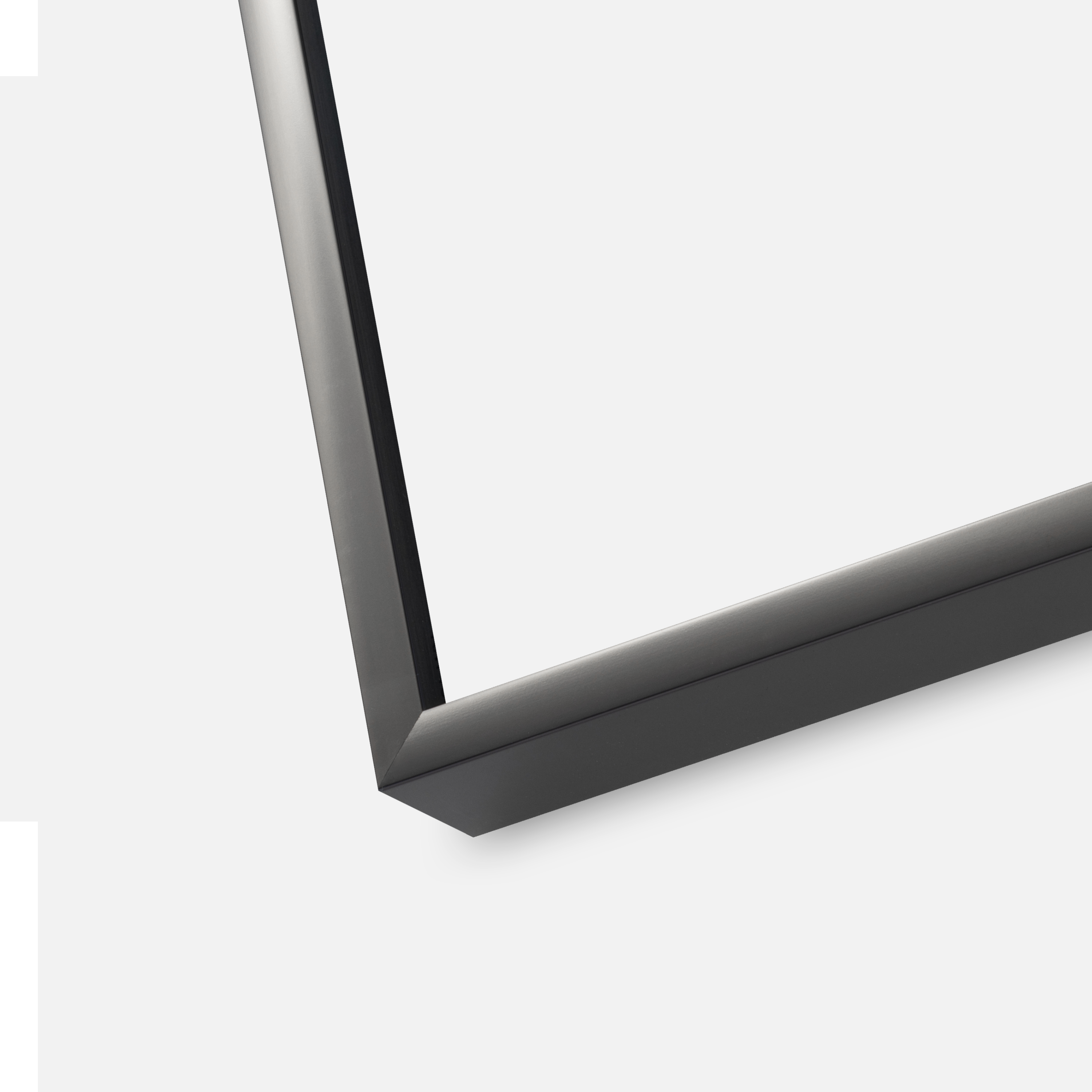 Ram NP Alpha Glas Blank Svart 40x50 cm - Passepartout Vit 12x15 inches