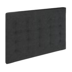 Kinnabädden - Jupiter Trensad Vägghängd Sänggavel Anthracite 140cm från Sleepo - Grå (BxHxD: 140x108x8cm)
