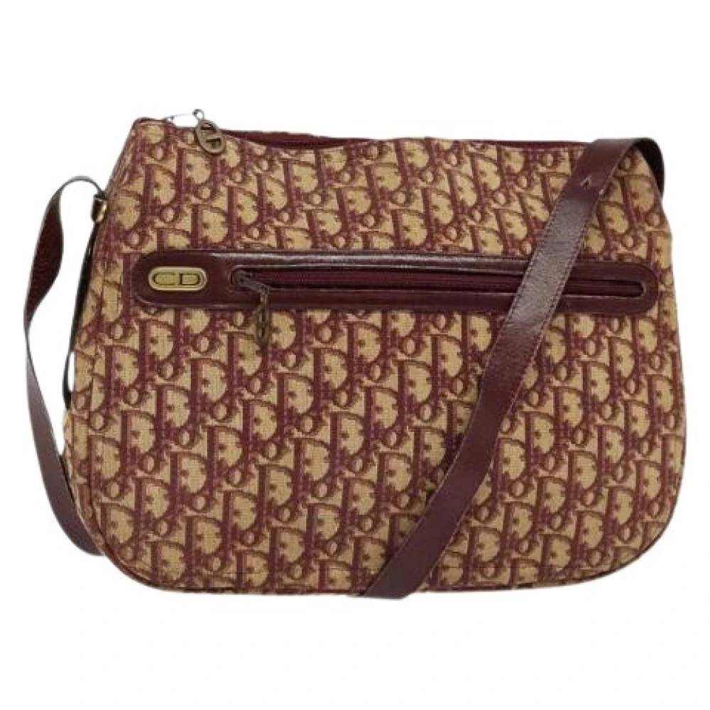 Dior Vintage - Pre-owned Vintage Trotter Canvas Axelväska Vintage - Dam - ONE Size - Läder