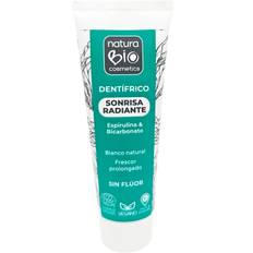 Økologisk Whitening Tandpasta NATURABIO Spirulina & Baking Soda 75 ml.