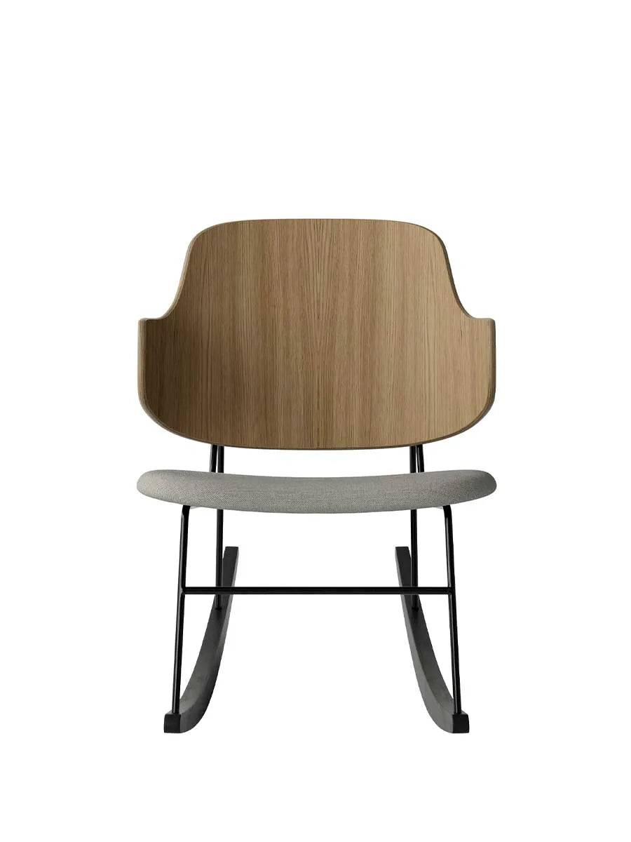 The Penguin Rocking Chair, Polstret fra Audo Copenhagen Natural Oak / Re-wool 218 - Jacobsen Plus