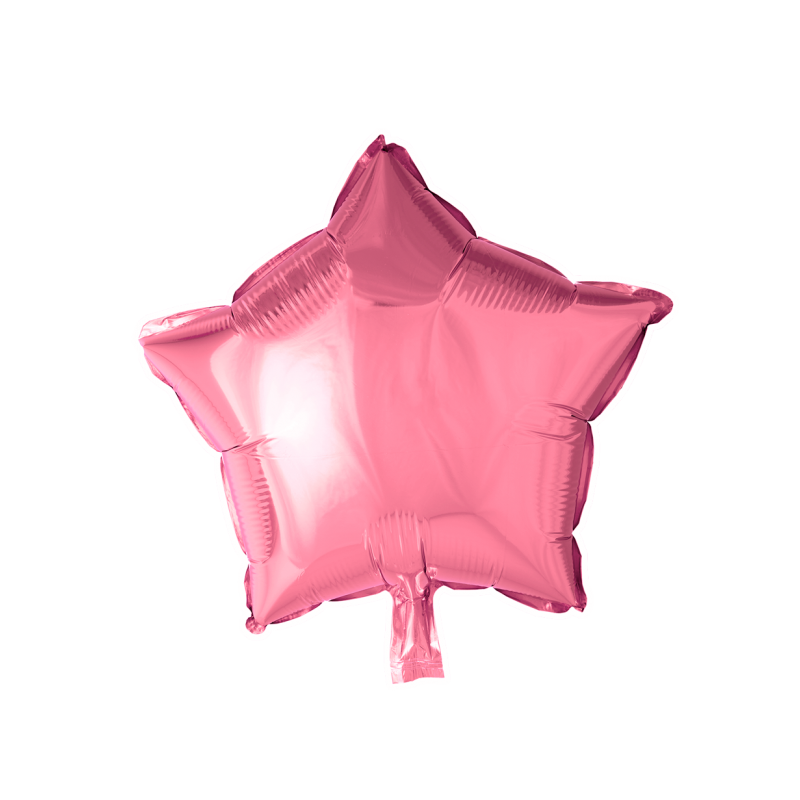 Stjerne 18" - Folieballon Pink.
