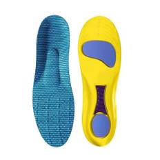 Sportsulor for skor Sulor Ortopediska innersulor Stötdämpningskudde Löparsulor for fötter Man Kvinnor (Color : Yellow, Size : 41-42(260mm))