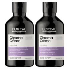 L'Oréal Professionnel Chroma Crème Yellow-Tones Neutralizing Cream Shampoo for Blondes to Platinum Blondes 300ml Double