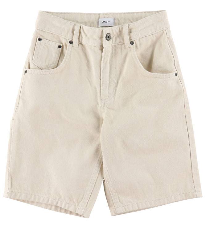 Grunt Shorts - Enzo - Raw White - Grunt - 8 år (128) - Shorts