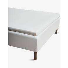 JUNA Percale Fitted Sheet W/O Elastic 180X210 cm White |Vit |180X210 cm