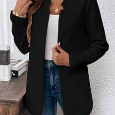 TEMU Women's Elegant Office Jacket - Non-stretch Blazer Coat, Machine Washable Formal & Casual Outerwear For Fall/winter, Professional Chic Outerwear For Women, Winter Clothing, Sophisticated