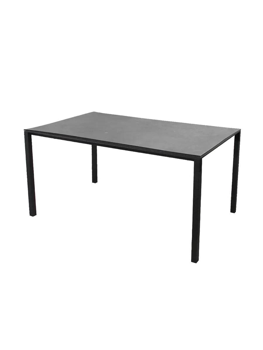 Pure Bord, 150x90 cm fra Cane-line Fossil Black / Lava grey - Jacobsen Plus