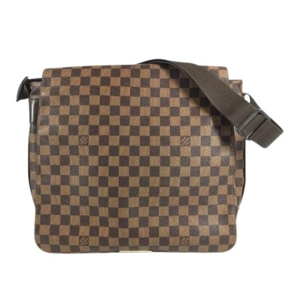 Louis Vuitton Vintage Pre-owned Damier Canvas Skuldertaske - Vintage - Herre - Brun - ONE SIZE - Uld