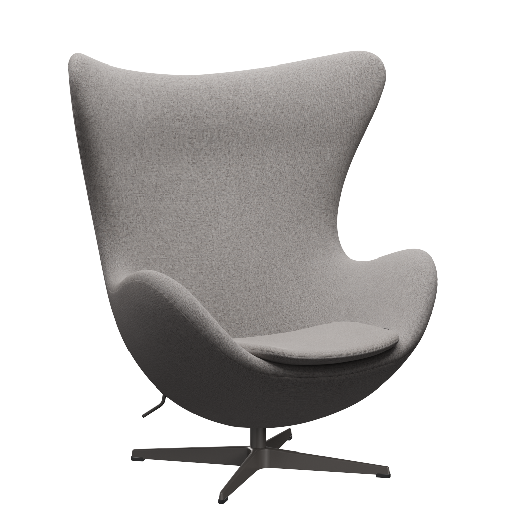3316 Ægget loungestol, stel i warm graphite af Arne Jacobsen Christianshavn - 1121 Beige - Jacobsen Plus