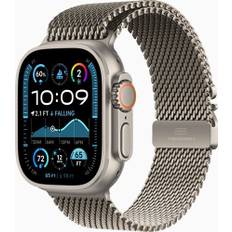 Apple Watch Ultra 2 (2024) | GPS + Cellular | naturlig | Milanesisk armband naturlig Medium