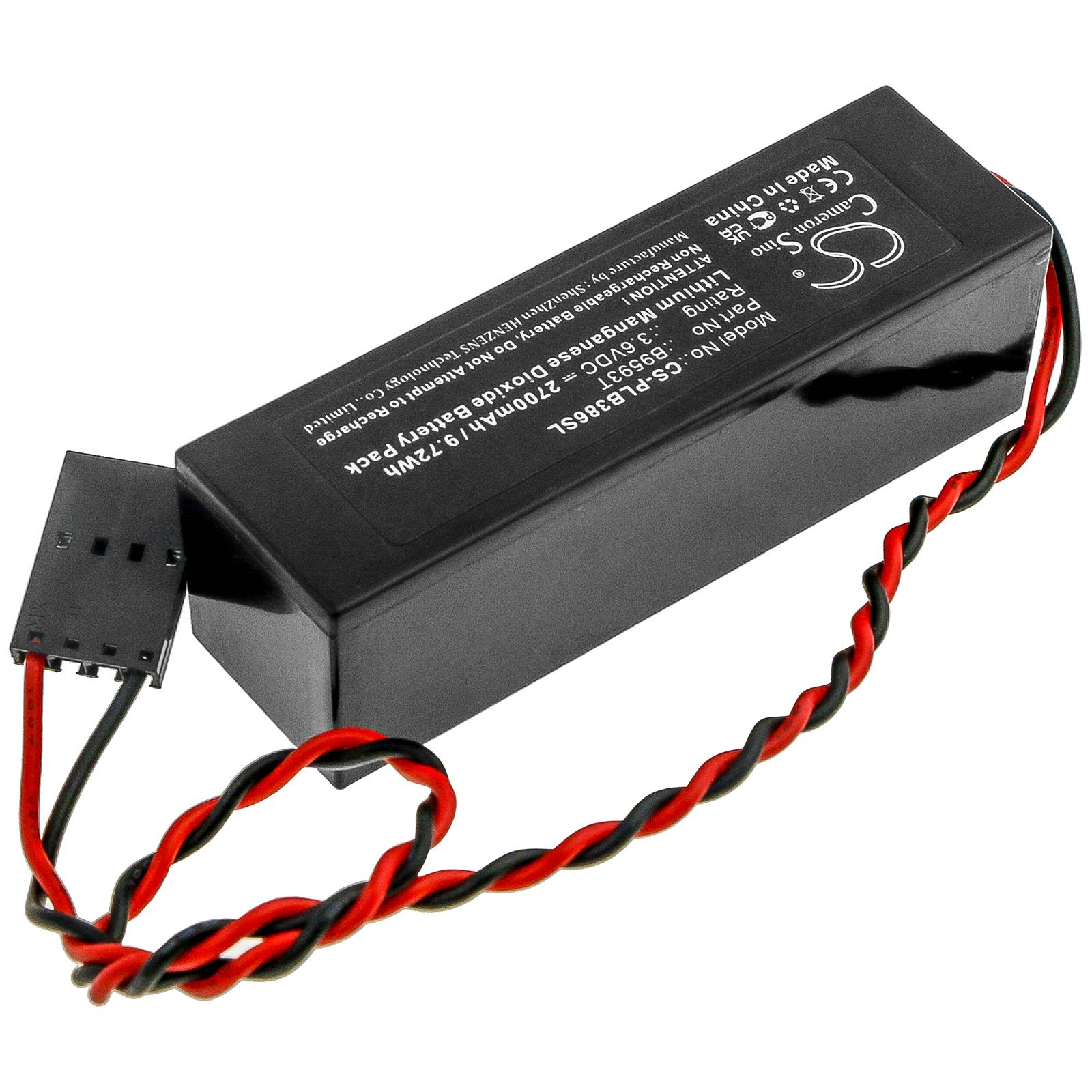 Batteri for Lintronics TL5242P, TL5242W; Dell 286, 300, 386; D B9593T 3.6 V 2700 mAh