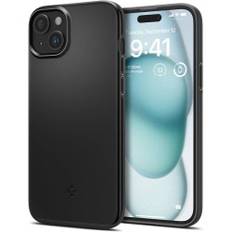 Beskyttelsescover til iPhone 15 Thin Fit, sort