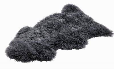 SKANDILOCK - MAORI, LÅNGHÅRIG FÅRSKINNSFÄLL 95X60 CM (Färg: Grey)
