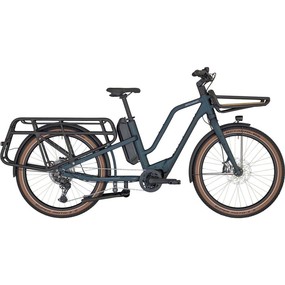 Lastcykel el Bergamont E-Cargoville LT Edition Matt Petrol Blue (S)