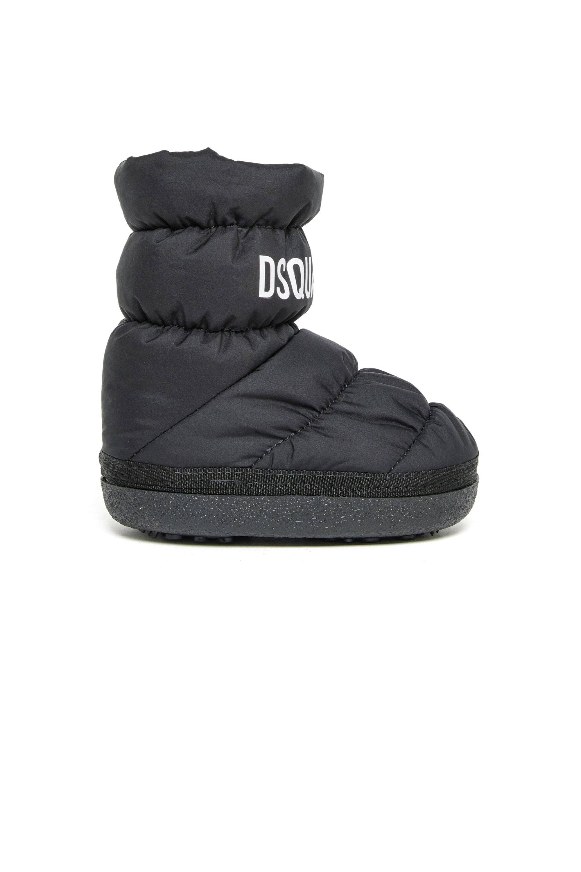 Dsquared2 for Kids - Stivali da neve alti con logo - Nero