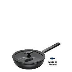 Fiskars Hard Face sauté pan 24cm w/lid - Stekpannor & Kokkärl - BLACK / black